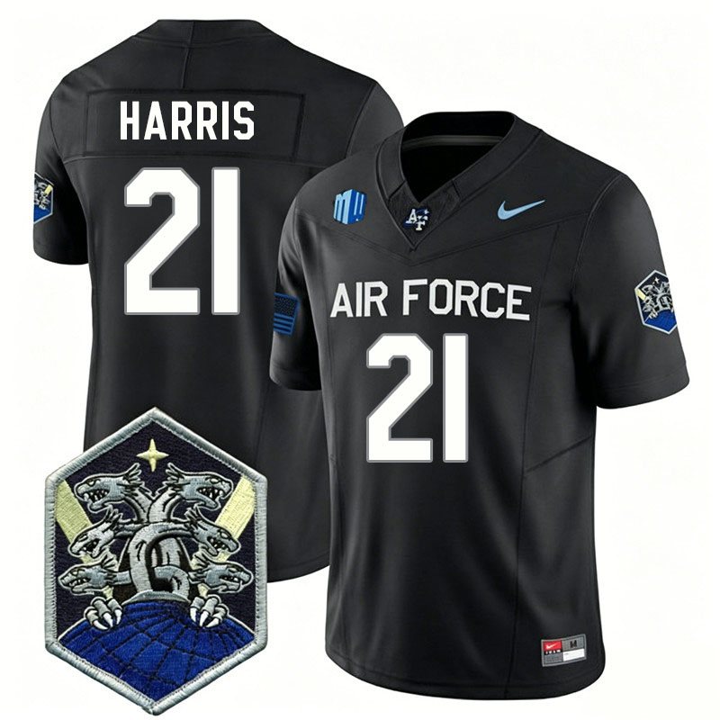Air Force Falcons #21 Cade Harris College Football Jerseys,Uniforms-Black